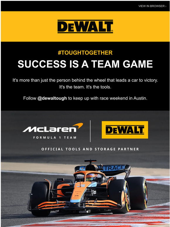 25th July 2023 - Dewalt Mclaren F1 Team Brushless Twin Kit