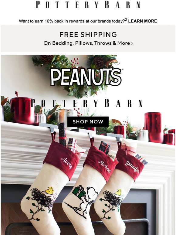 Pottery Barn Peanuts x Pottery Barn. 🎄 Milled