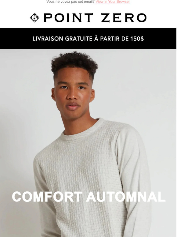 Point Zero Doux, sophistiqué et facile à superposer. Milled