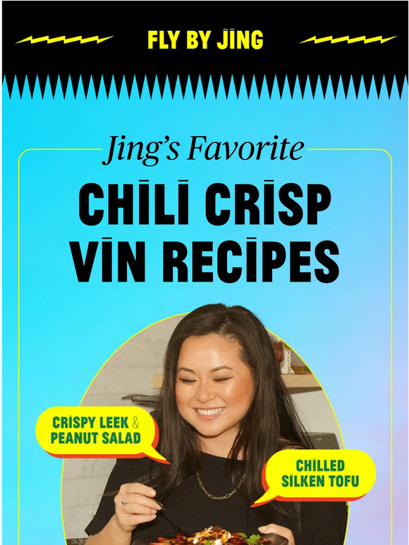 Fly by Jing Chili Crisp Vin three ways. Milled