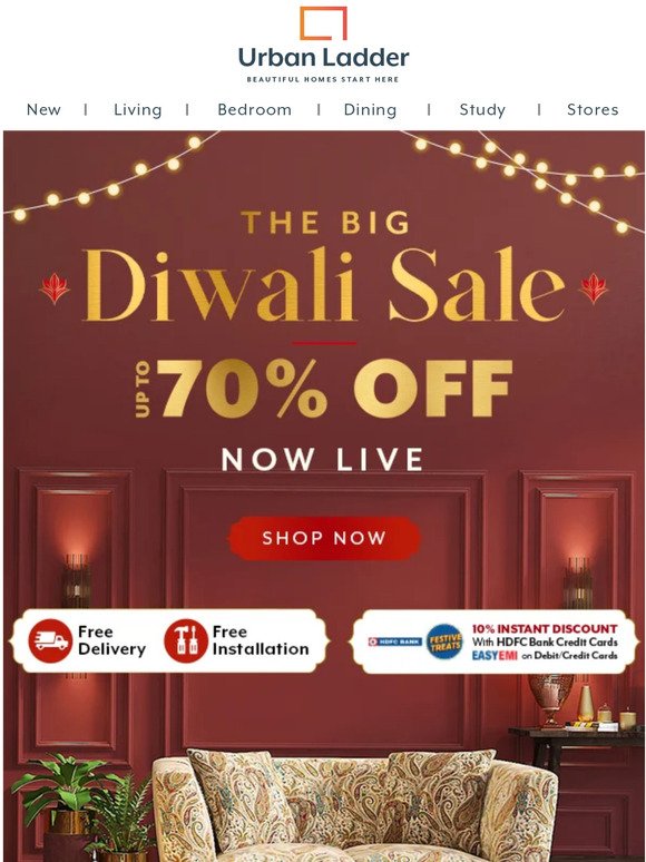 NOW LIVE: The Big Diwali Sale