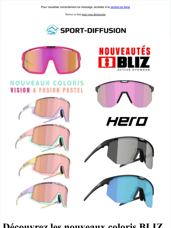 NOUVEAUTÉ BLIZ : nouveaux coloris, nouveaux modèles