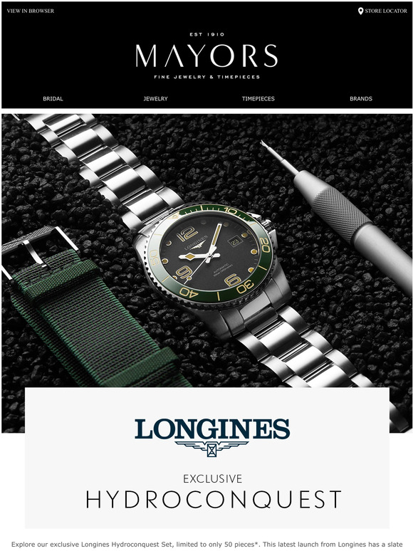 Mayors Exclusive Longines HydroConquest Set Milled