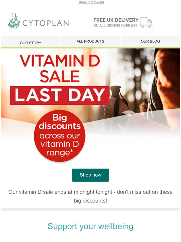 Ends at midnight! | Vitamin D sale