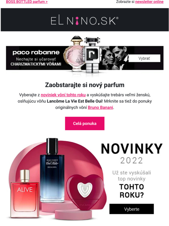 Paco Rabanne • Bruno Banani • Novinky vôní 2022 >