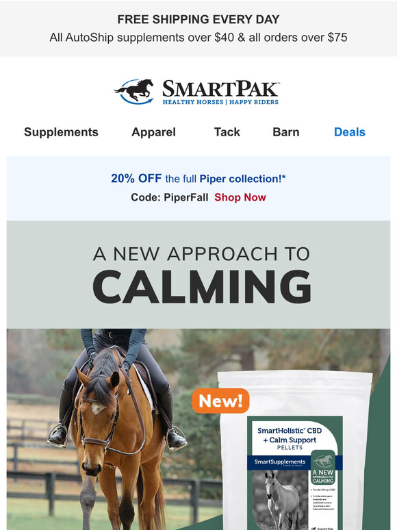 SmartPak Equine: Tried It All? Here's A New Approach to Calming | Milled