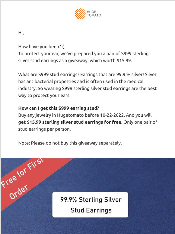 Hi , giveaway specially for you!