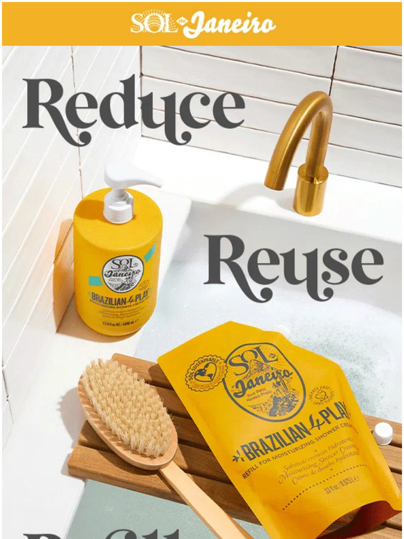 Sol de Janeiro Reduce plastic waste with refills of your SOL faves