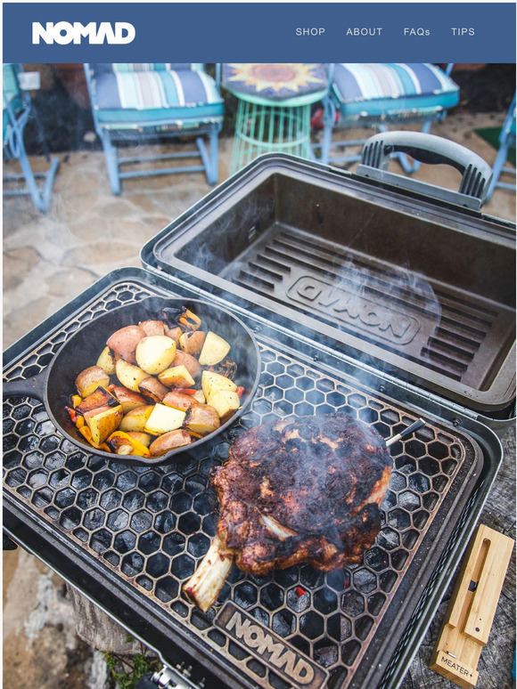 Nomad Grills Meat the new prince of the patio 👑 Milled