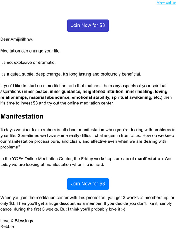 Today's Manifestation Workshop...