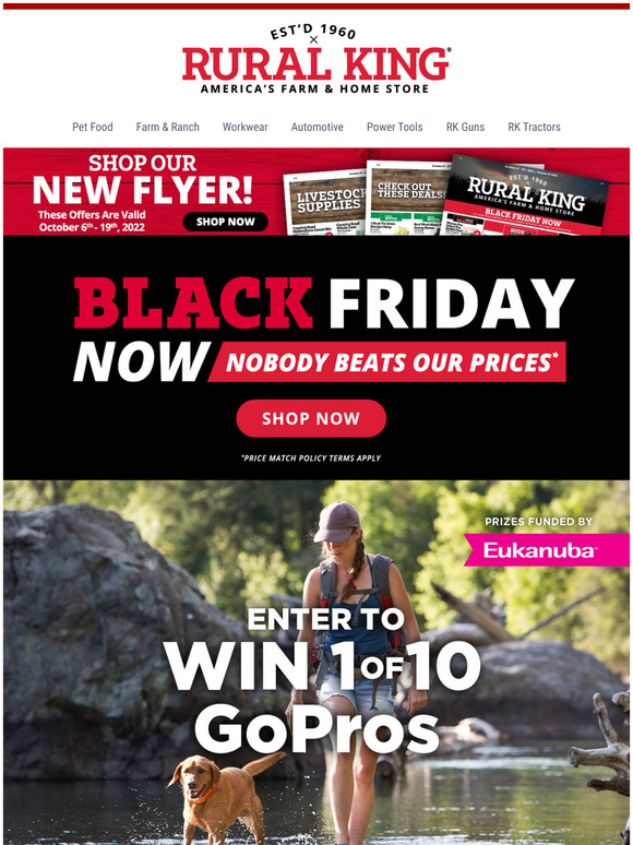 Rural Gear Up With Rural King We're Giving Away 10 GoPros