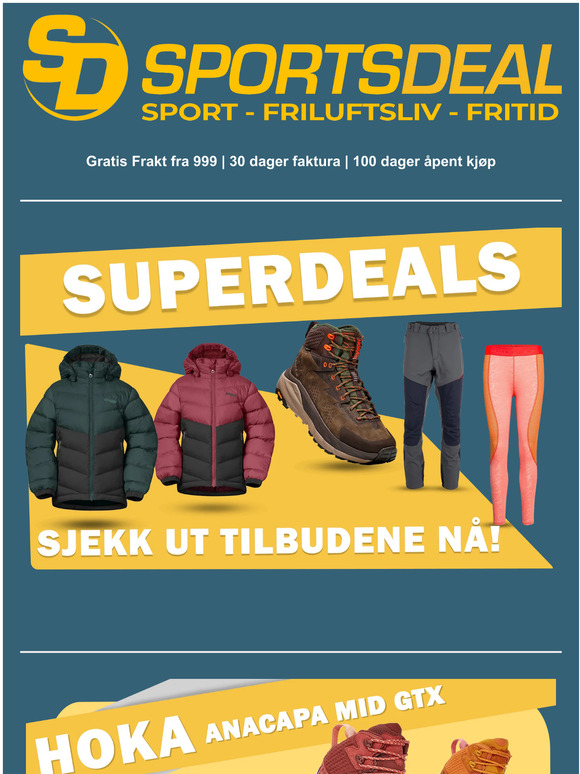 Sjekk ut disse godbitene fra SportsDeal😍