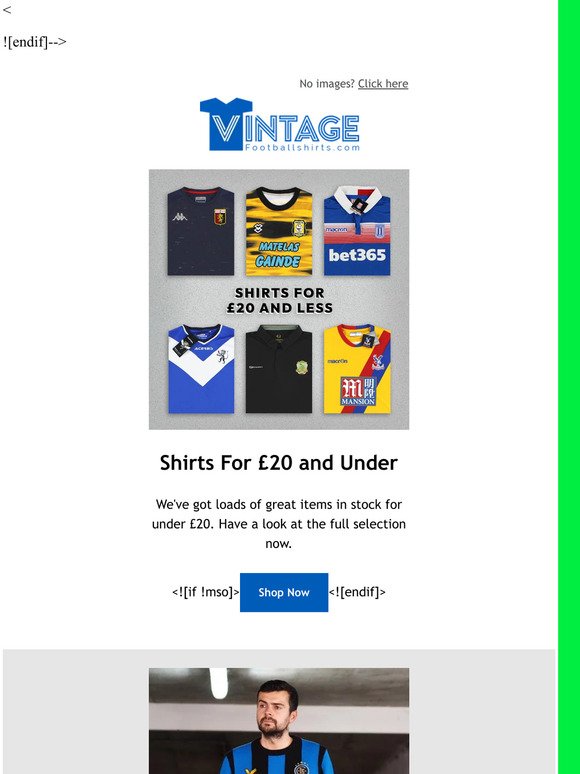 Shirts Under £20 ⚽