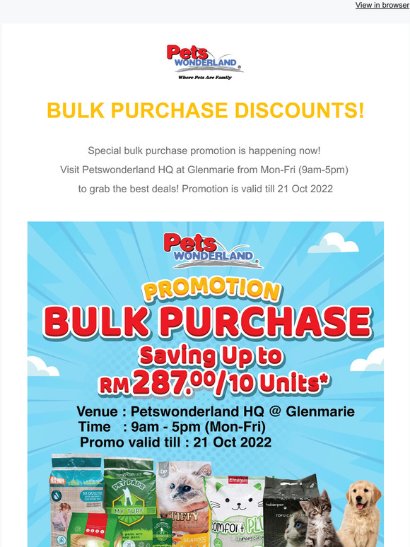 BUY MORE SAVE MORE!