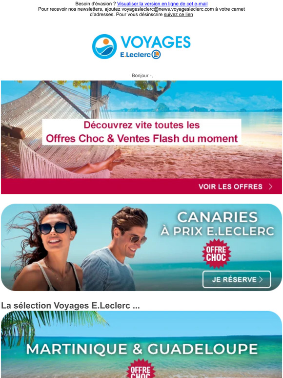 Leclerc Voyages Plutôt horizons proches ou lointains ? ️☀️ Milled