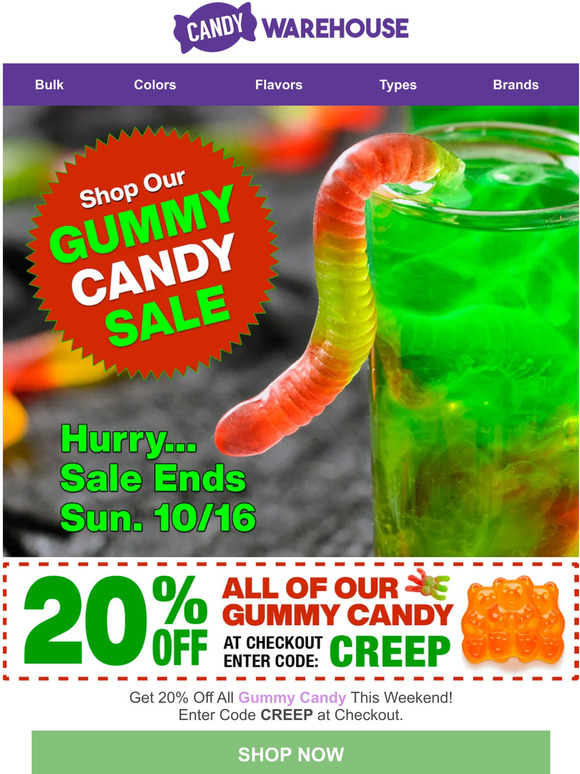 🧸 20% Off All Gummy Candy!