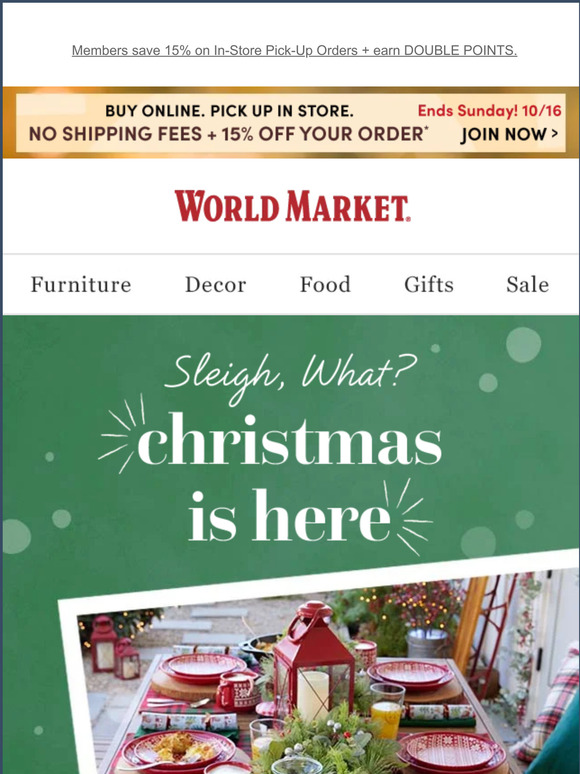 Cost Plus World Market Santa's early with 100s of NEW Christmas finds