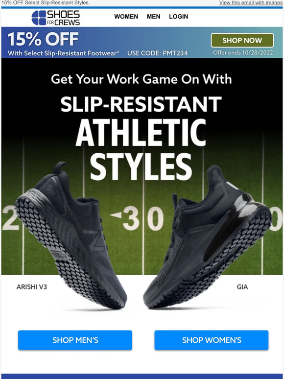 Comfortable Non-slip Athletic Styles for the Workplace Champ