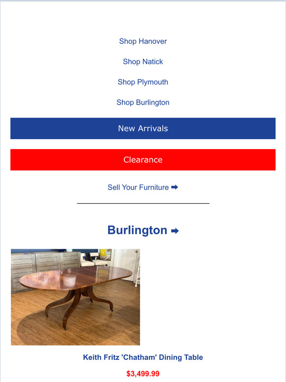 Furniture Consignment Gallery Inventory Peaks at FCG! Peep into our