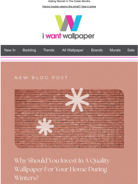 Why Should You Invest In A Quality Wallpaper For Your Home During Winters? ❄