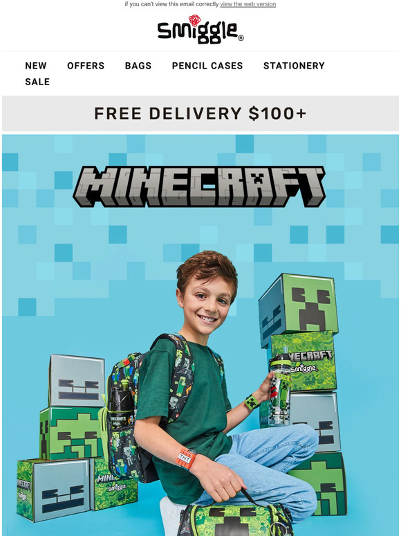 Smiggle: 🌳 Explore biomes and defeat mobs with Smiggle x Minecraft | Milled