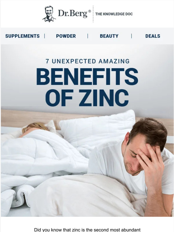 Dr Berg 7 Unexpected Amazing Benefits of Zinc Milled