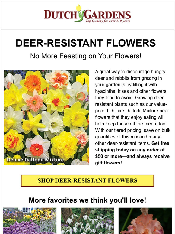 🦌 Steer the deer away from your garden!