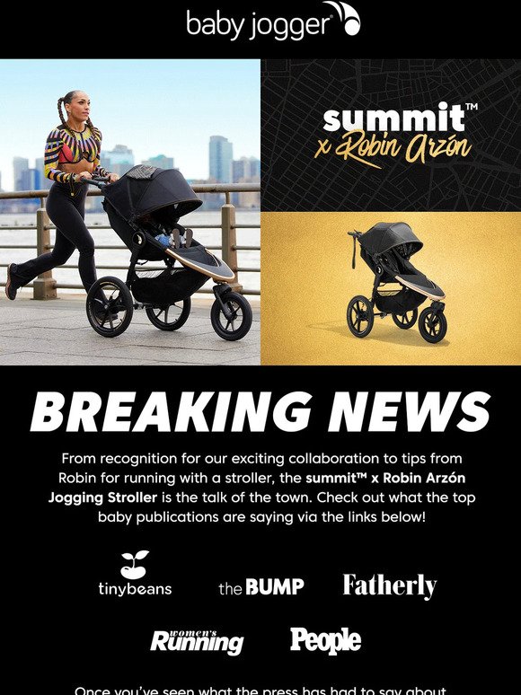 hot off the presses: this stroller’s the talk of the town