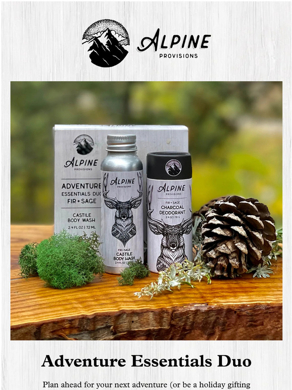 Alpine Provisions Introducing our Adventure Essentials Duo Milled