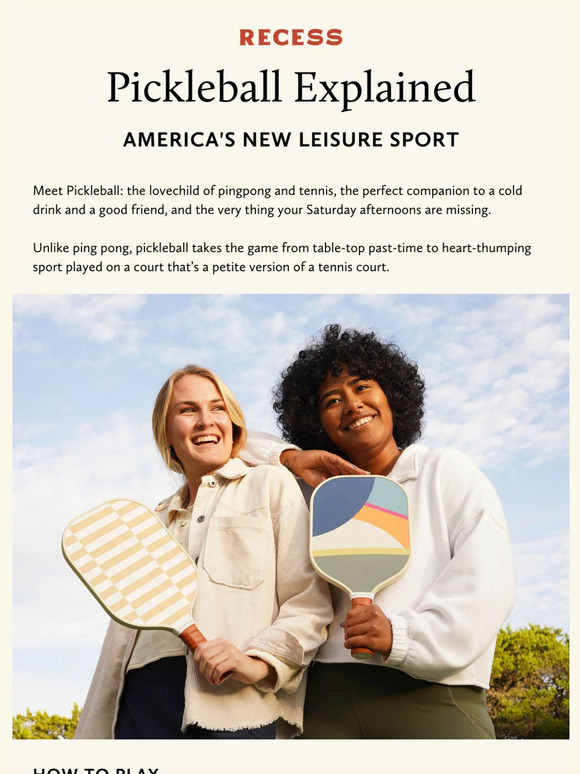 Recess Pickleball Pickleball 101 🏓 Milled