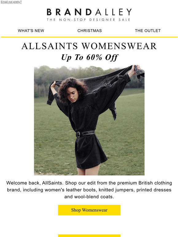 brand alley: It's the return of AllSaints | Milled