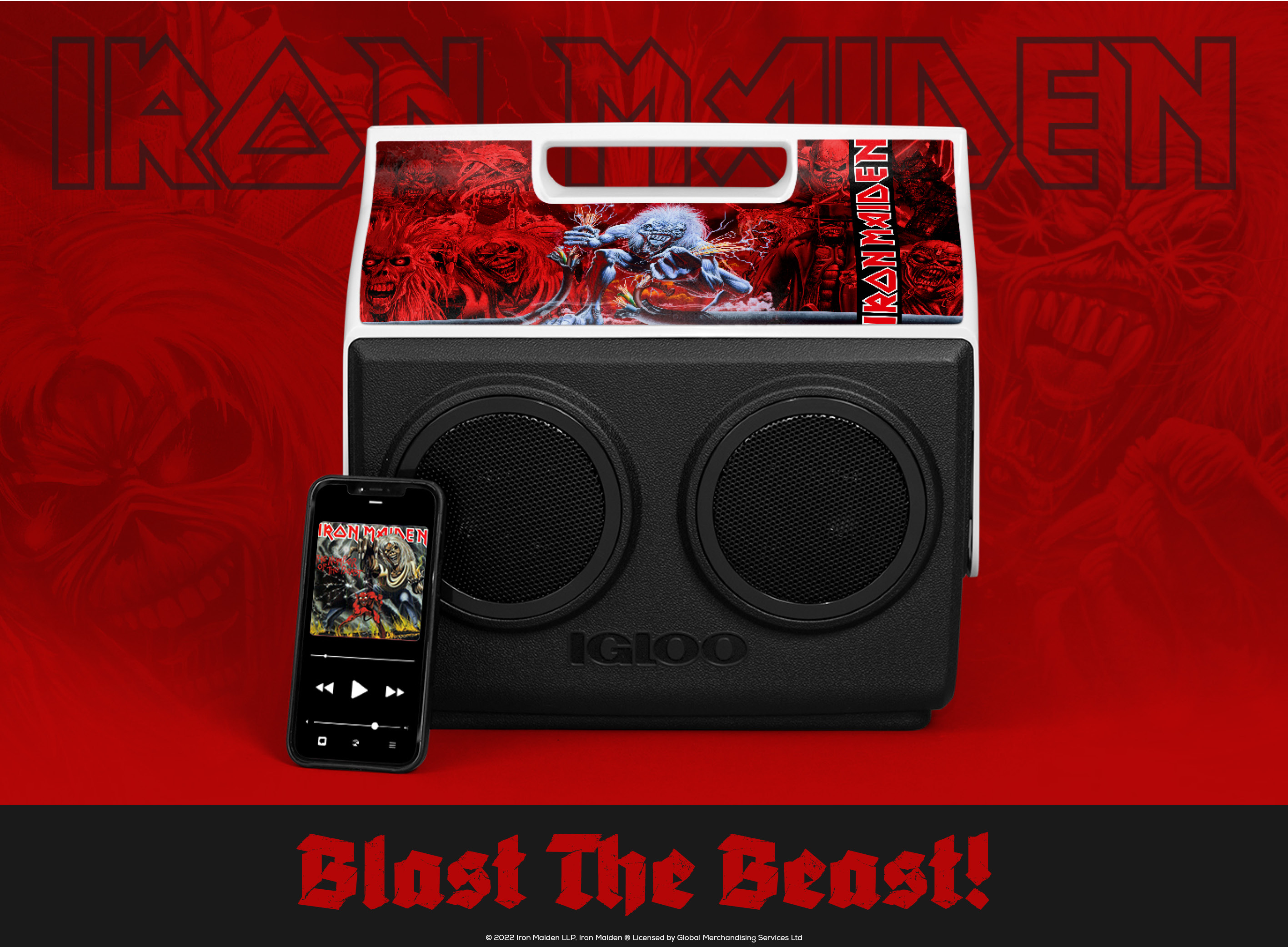 Igloo Coolers Iron Maiden KoolTunes Blast the Beast.🔊🤘 Milled