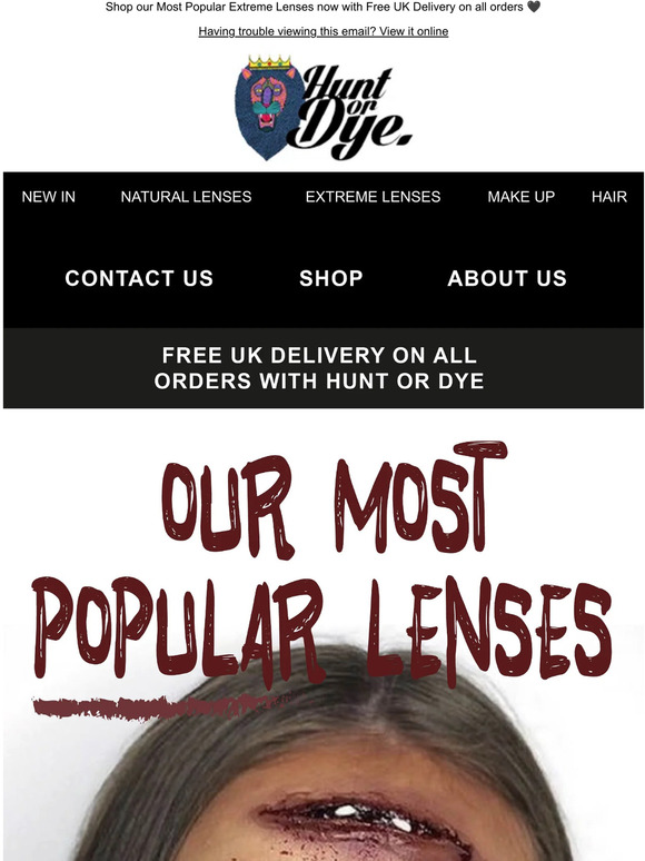 Get Spooky with our Most Popular Extreme Lenses... Shop now in time for Halloween 👻