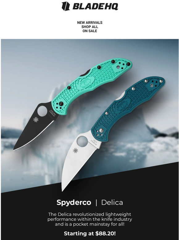 Blade HQ Source Blade HQ Spotlight Spyderco Delica! Milled