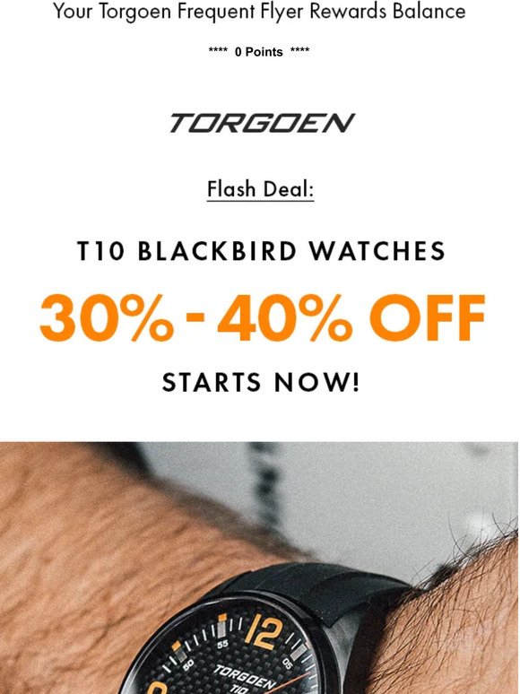 FLASH DEAL: T10 Blackbird Watches