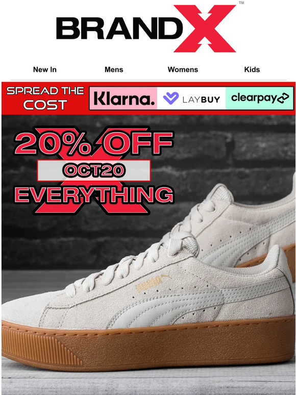 Brand X: 20% off all new premium PUMA ???? | Milled