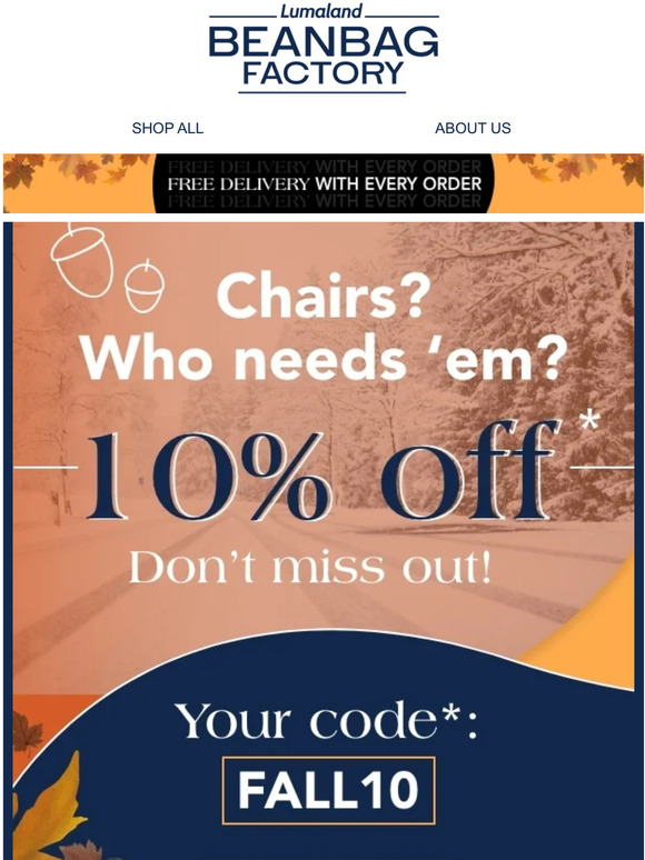Your 10% off is still waiting for you! 🍁