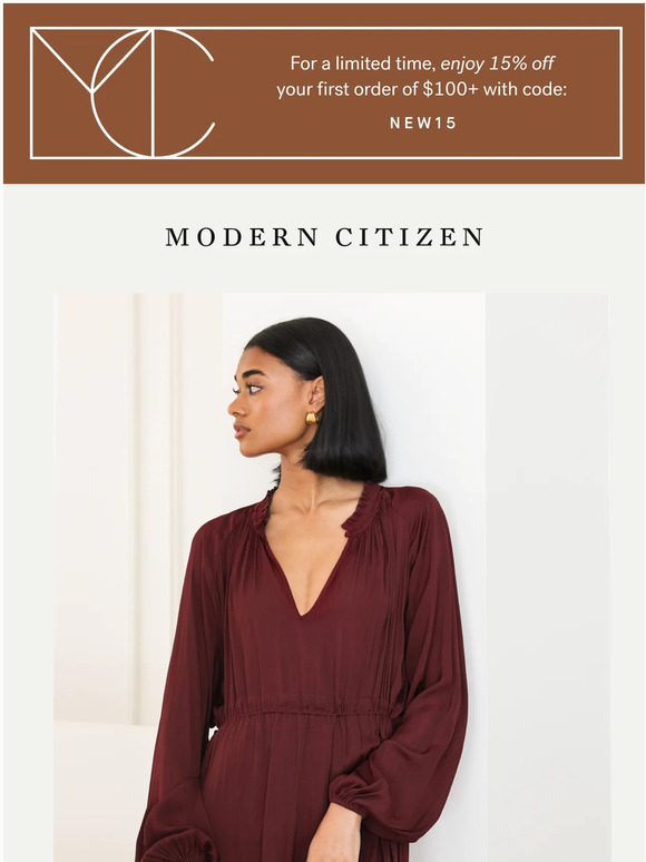 Modern Citizen For a limited time, enjoy 15 off your order ⚡️ Milled