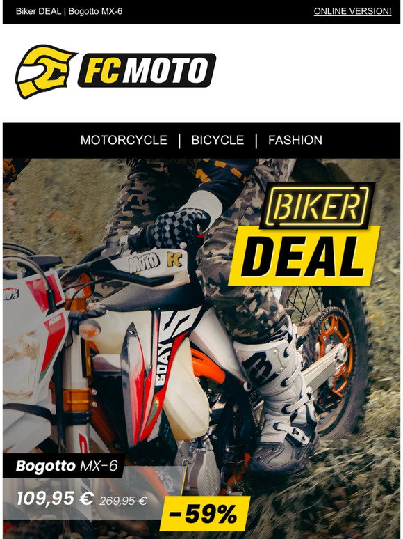 Botas De Motocross Bogotto MX-6 - Talla 44, Color Azul/amarillo, Protección EN 13634