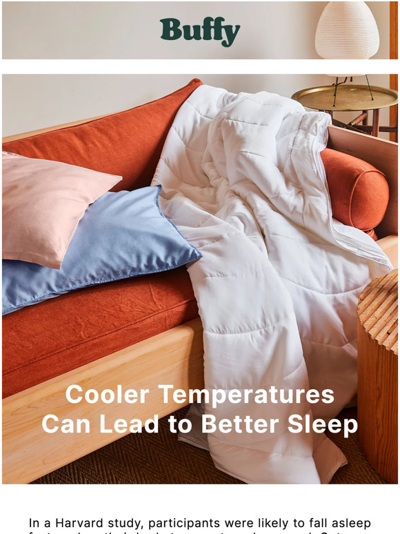 Buffy Inc Research Says To Sleep Cooler Milled