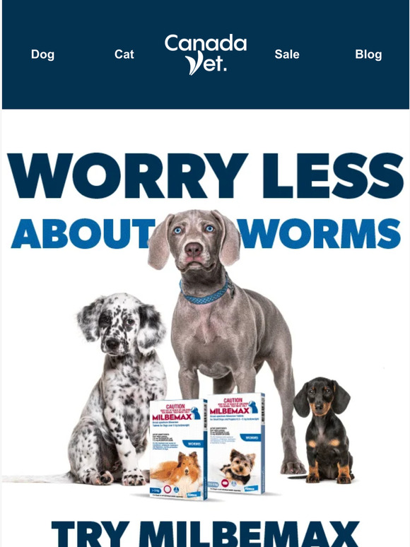 CanadaVet Our Top Worm Preventative Is On Sale Now! 🐛🚫 Milled