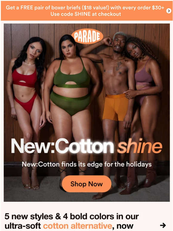 Parade NEW Our sustainable cotton alternative just got sexier Milled