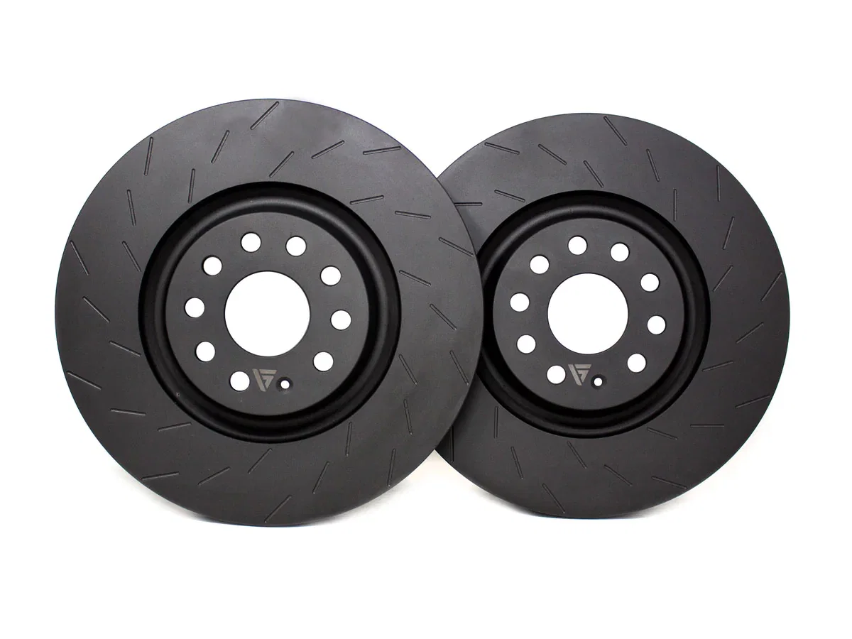 VAGSport 340mm Front Brake Discs (Pair) – Tri-Slot Design