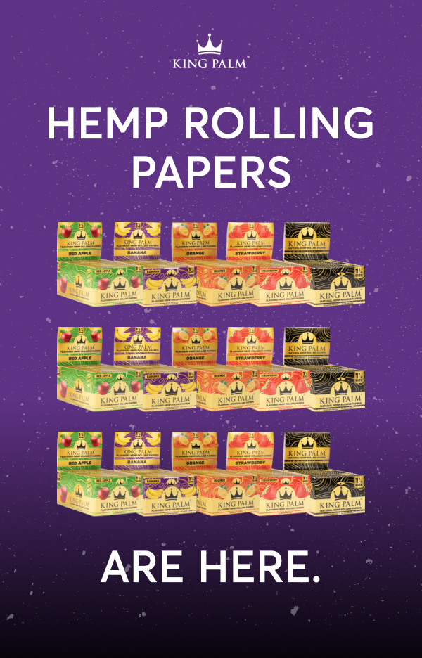 King Palm Hemp Rolling Papers Are Here. Milled