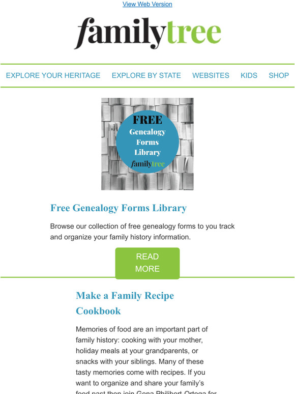Family Tree Magazine Free Genealogy Forms Library Milled