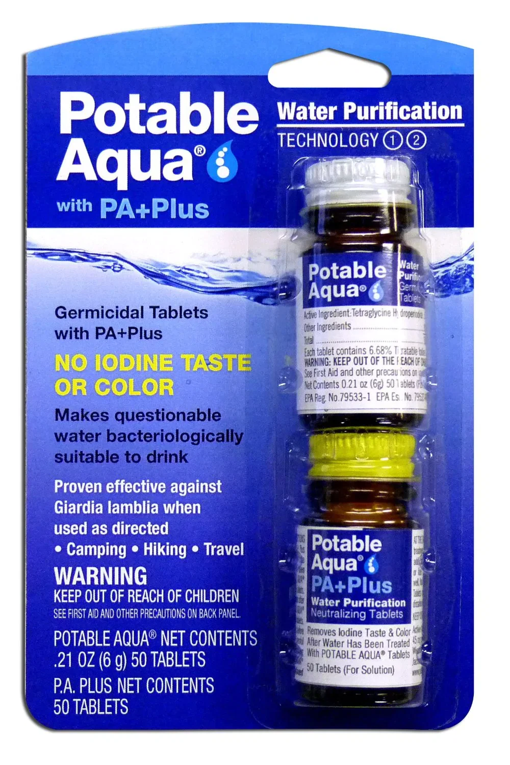Potable Aqua - Plus Water Purification Tablets