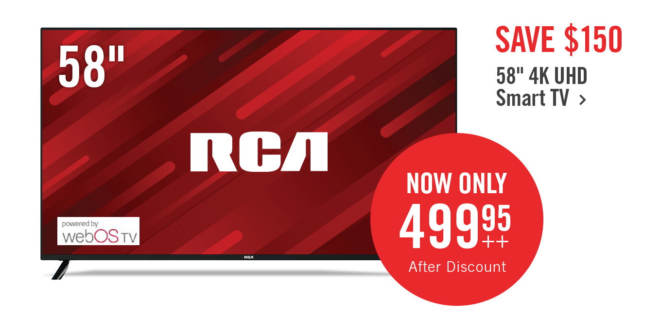 RCA 58 4K UHD Smart Television