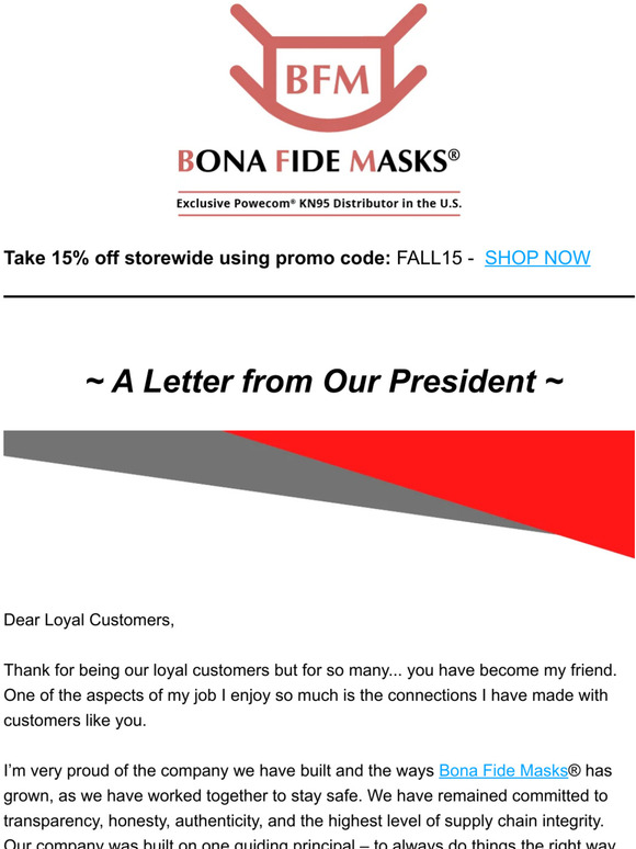 A Letter from Bill Taubner, Our President