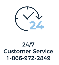 24/7 Customer Service 1-866-972-2849