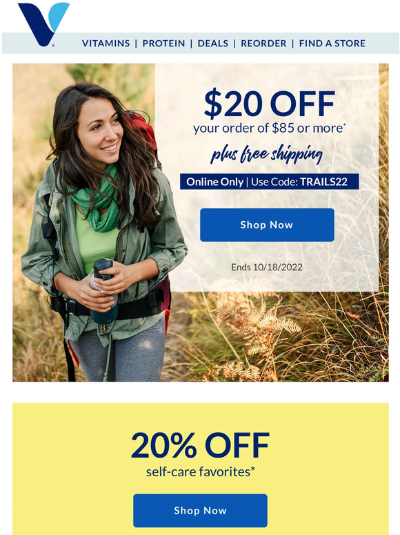 Vitamin Shoppe Your 20 coupon is here Milled